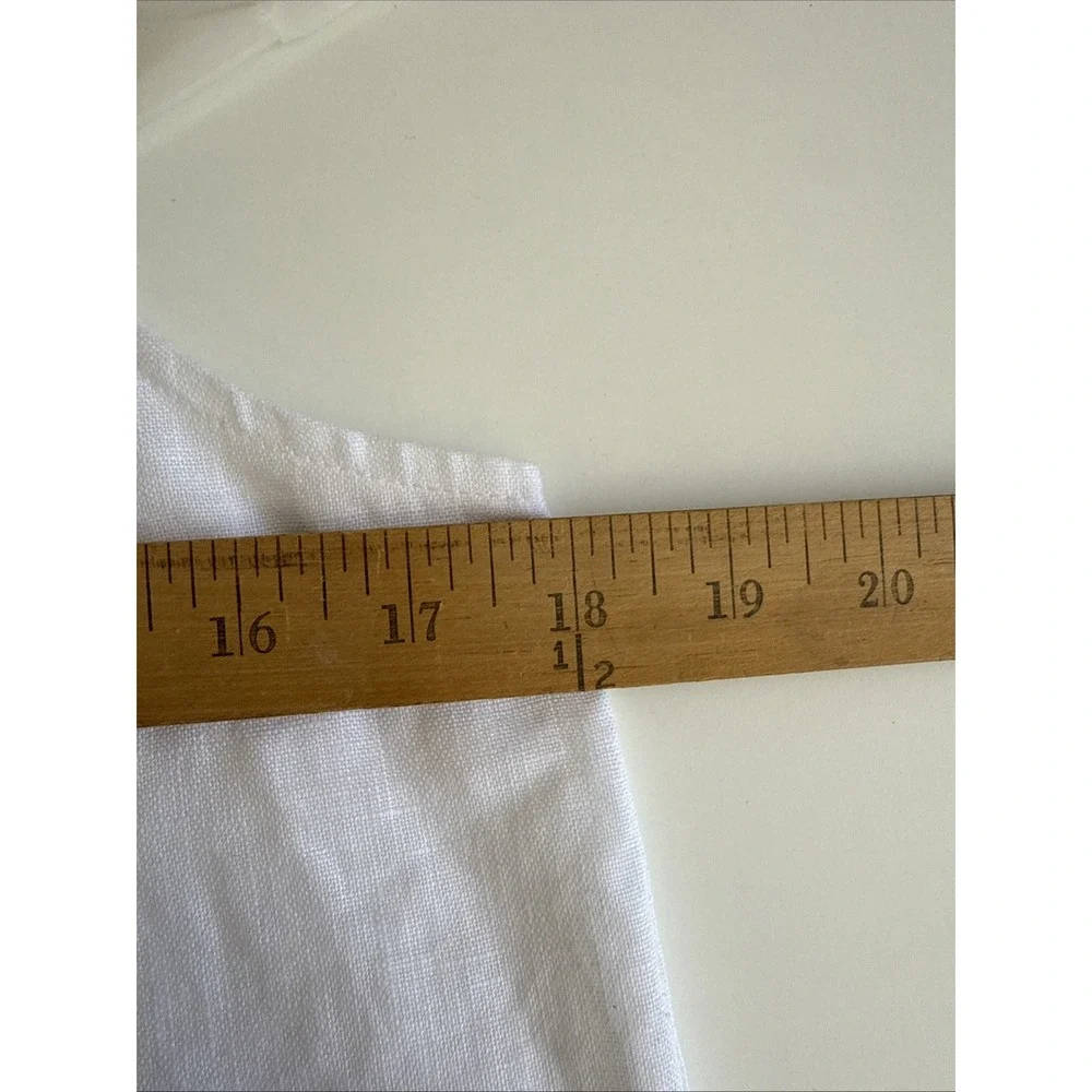 Reformation Womens Jessi White Linen Mini Shift Dress Size 4 Capsule Wardrobe - Picture 10 of 11